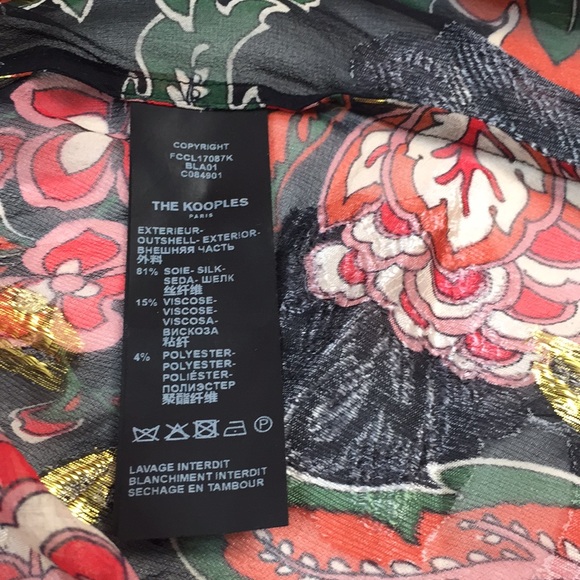 THE KOOPLES Bollywood metallic floral-print shirt - Picture 10 of 12